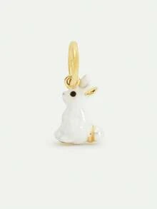 1PC Colorful DIY Fashionable Daily Animal Series Pendant Necklace, Vacuum Electroplated 18K Gold Color Preservation Women's Jewelry Pendant In The Furnace