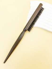 1 件专业沙龙野猪鬃毛细齿梳，接发造型工具发刷，DIY，返校，旅行度假必需品，女士发饰