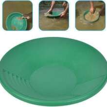 Lightweight Plastic Gold Mining Pan - Rust-Resistant Outdoor River Exploration And Gold Washing Tool, With Friction Surface, Easy To Separate, Suitable For Creeks, Rivers And Mountains, Gold Panning Equipment | Ribbed Surface Pan | Portable Mining Tool - Multicolor - View 7