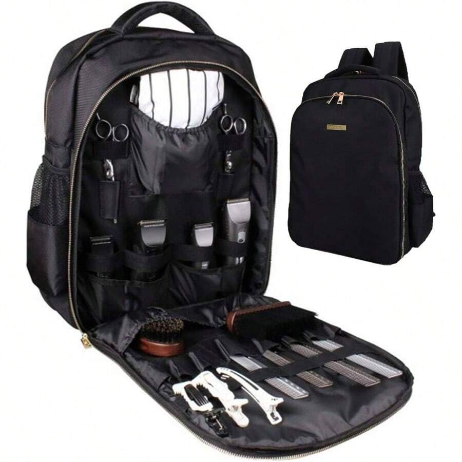 Barber Supplies Bag Organizer For Clippers And Supplies, Portable Clipper Bags And Cases For Men, Hairstylist Clipper Backpack For Barber Ools Storage Traveling Bag Case - 最初的 - 查看 1