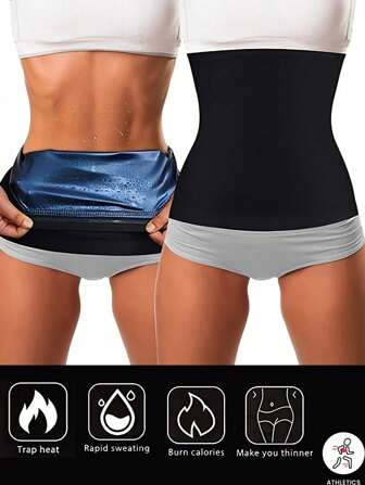 Ceinture de sudation, ceinture de fitness de sport, yoga, sauna pour amincir la taille