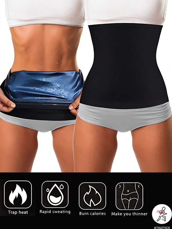 Schweiß Taillentrainer Gürtel, Sport Yoga Fitness Sauna Taillentrimmer