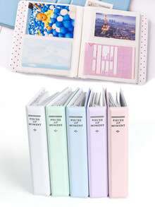 3-In-1 Compatible Mini 12 Photo Transparent Storage Case, Crystal Case, Neck Strap, Stickers With 3-Inch Photo Album