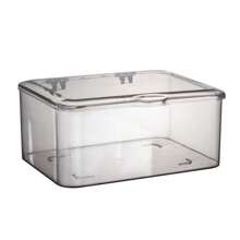 Jewelry Storage Box, Flip-Top Transparent Dust-Proof Box, Suitable For Hair Clips, Headbands, Elastic Bands Desktop Organizer, Stackable Drawer Storage Box, Vanity, Bathroom, Girlfriend Gift, Christmas Gift