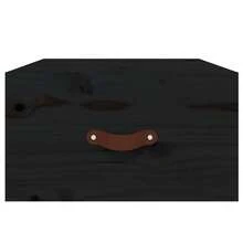 Comodini dA, Parete Larryhot 2 pezzi Nero 40x29,5x22 cm, belli e pratici, ideali per riporre oggetti e decorare la casa - nero - Visualizzare 7