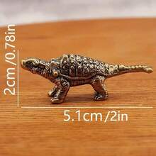 Christmas Gift, 8pcs Jurassic Brass Dinosaur Ornaments, Mini Retro Bronze Dinosaur Statues, Handcrafted Prehistoric Animal Sculptures For Home Decoration, Suitable For Living Rooms, Bedrooms And Various Spaces - Nhiều màu - Xem 3