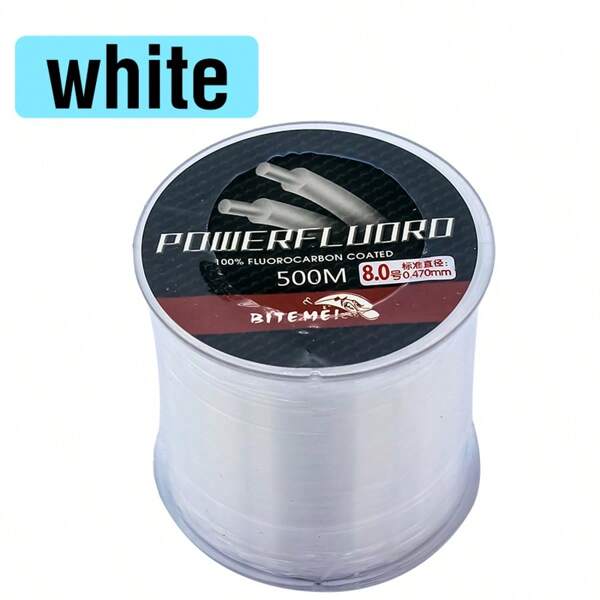 1 Rollo 500m/1640ft Línea De Pesca Super Fuerte De Japón, Línea De Pesca De Nailon Monofilamento De 2-35lb Con Revestimiento De Fluorocarbono