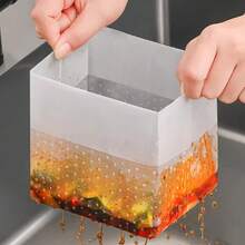 120PCS Kitchen Sink Drainage Garbage Bags Disposable Leftover Vegetable Waste Stand-Up Sink Strainer Bag Anti-Clogging Tools