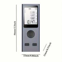 NOHAWK Mini Digital Rangefinder 30M/50M/60M, Android USB Rechargeable, M/Inch/Foot Unit Switching, Distance/Pythagoras/Area/Volume Measurement - Dark Grey - View 10
