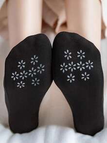 Of Boat Socks Solid Color Summer Thin Shallow Invisible Non-Slip Does Not Fall Off The Heel Socks Ice Silk Is Versatile Christmas Gift - Mouldless - View 5