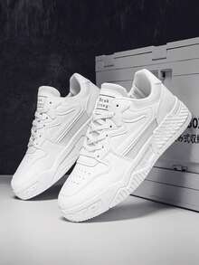 Giày thể thao nam thời trang đa năng, giày thể thao chống trượt, chống mòn dành cho thanh thiếu niên, phù hợp với mọi mùa, phong cách thập niên 2000 - trắng - Xem 4