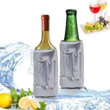 HI FINE CARE Active Wine Cooler, Freezer Sleeve, Quick Cooling, Keeps Drink Cold, 2 Packs