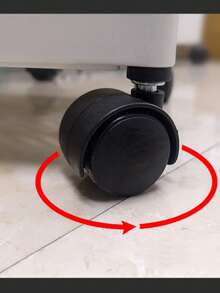 Carrito De Almacenamiento Multiusos Para La Cocina 4 Niveles - Negro - Ver 8
