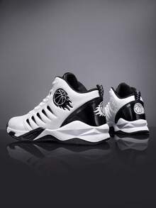 男士高帮篮球鞋，防滑、减震、耐用，运动篮球运动鞋 - 8836白色 - 查看 6