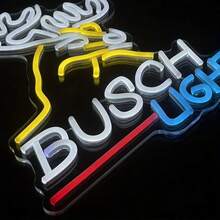 Elk Head Neon Sign, USB Powered Wall Hanging Multicolor LED Light With Switch Control, Plastic Material For Game Room,Live Streaming Room,Room Decor ,Bedroom Decor,Halloween,Christmas Decorations