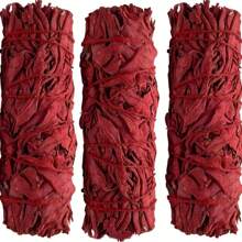 1/2/3pcs Dragon's Blood & Sage Smudge Sticks, Powerful Smudging & Energy Cleansing Set, For Home Cleaning, Aromatherapy, Meditation, Ritual Purposes, Suitable For Halloween, Christmas, Thanksgiving Home Decor & Gifts