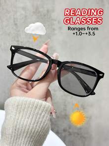 1 件/3 件塑料豹纹多色几何全框休闲风格变色女士老花镜 6 屈光度选项 +1.0 至 +2.5 放大倍数适用于户外休闲活动驾驶露营办公室阅读时尚配饰 - 彩色 - 查看 24