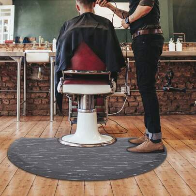 kangten Salon-Stuhlmatte, Gepolstertes Marmorblau-Design, 0,63 Zoll Dicke, Komfort und Unterstützung für langes Stehen, Verhindert Ermüdung