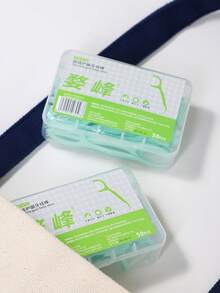 500-50pcs Dental Floss, Fine Floss, Toothpicks, Floss Box, Portable Floss Stick, Toothpicks, Fine Floss, Floss Box, Portable Floss Stick, Convenient, Easy Daily Oral Cleaning, Deep Cleaning, Essential For Daily Life, Home Decor For Living Room, Bedroom, Bathroom, Travel Supplies, Wedding, Party, Birthday, Gift For Men, Mom, Dad, Friends, New Year, Accessories, Fun Gift - Multicolor - View 10