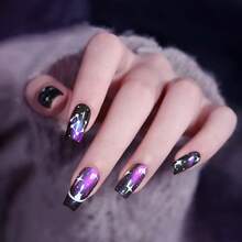 Cat Eye Nail Polish Quick Dry  Nail Polish With Magnetic Stick Vegan And CrueltyFree Nail Paint Art For Nail Salon-0345 - 紫色 - 查看 2