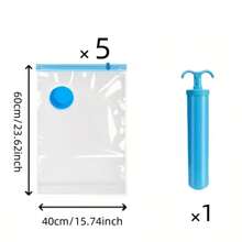 8pack Pack Space Saver Vacuum Storage Bags, Kitchen Storage Organization, For Clothing Storage And Underbed Storage, Storage Bags Vacuum Sealed, For Toy Storage Bags, Home Travel Essentials, Duffle Bag For Travel Pump Included,Vacuum Sealer Bags For Clothes, Comforters, Blankets, Bedding