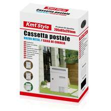 Płaska skrzynka pocztowa, Skrzynka pocztowa montowana na ścianie z zamkiem na klucz, Zewnętrzna skrzynka pocztowa/skrzynka na sugestie, Metalowa skrzynka pocztowa, Wodoodporna skrzynka pocztowa montowana na ścianie, Skrzynka pocztowa, Metalowa skrzynka pocztowa - Biały - Zobacz 3