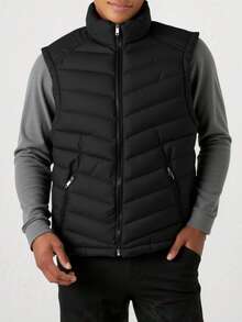 Men Vests - Black - View 1