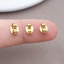 50 chiếc ốc tai bằng thép không gỉ hình bướm, khóa phẫu thuật, không gây dị ứng, dùng cho trụ để làm đồ trang sức - Nhiều màu - Xem 6