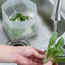 120PCS Kitchen Sink Drainage Garbage Bags Disposable Leftover Vegetable Waste Stand-Up Sink Strainer Bag Anti-Clogging Tools