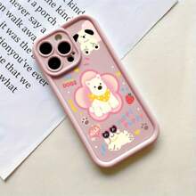 Flower Dog Anti-Scratch And Drop Silicone Phone Case For XR 11 12 13 14 15 16 Plus For PROMAX REDMI 8 12 13 14 A2 A3 9A 10C 12C 13C 14C F3 M3 M4 X3 X6 MI 11 12 LITE NOTE8 9 10 11 12 13 14 4G 5G S BY A03 A04 A04E A05 A05S A10 A11 A12 A13 A14 A15 A20 A23 A32 A34 A35 A50 A51 A52 A54 A55 A71 A72 M34 S20 S21 S22 S23 S24 FE PLUS ULTRA MOTO E13 G04 G14 G22 G30 G34 G53 G54 G84 4G