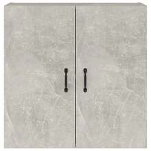 Larryhot Mobiletto dA, Parete Grigio Cemento 60x31x60 cm in Legno Massello, Bello e Pratico, Ideale per Riporre e Decorare la Casa - Grigio - Visualizzare 5