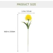 5/10/25 Stück künstliche Pflanzen aus Kunststoff, Löwenzahn Seide, Künstliche Blumen für Herbstdekorationen, Hochzeitsvase für Zuhause, Esszimmer, Schlafzimmer, Festivitäten, Geburtstagsfeiern, Outdoor Garten Dekorationen - Gelb - Übersicht 2
