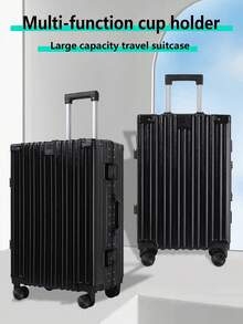 1 件 20/22/24/26/28 英寸行李箱带万向轮,ABS 轻便旅行箱,Travelhouse 行李箱随身行李箱,适合男女学生旅行度假旅行商务返校旅行收纳袋旅行必需品旅行包旅行必备旅行收纳箱拉杆箱学校包学校配件学校用品 - 黑色 - 查看 4