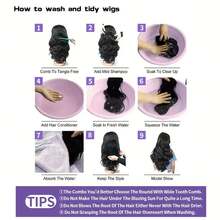 VIOLLY 亮点渐变色 13x4 大面积透明蕾丝前部手工编织真人发假发 200 密度 28 英寸长身体波浪蜂蜜金色巴西真人发混合假发 - 混合真人发和合成预拔发际线和预漂白隐形结适合女性在日常或节日场合佩戴假发 - SP4/27 - 查看 12