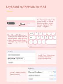 AKKHOO 10-Inch Ultra-Thin Rechargeable Silent Wireless Keyboard, Compatible With IPad, Computer, Phone, Tablet