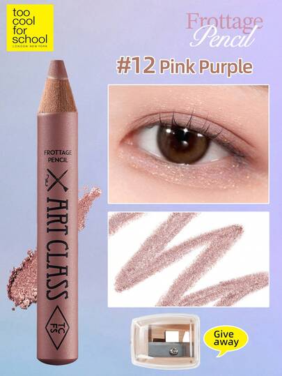 Too Cool for School Artclass Frottage Pencil, With 1 Professional Pencil Sharpener For Free, Eye Shadow & Under Eyeliner & Eye Bag Pencil, Highlighter, Shimmer, Brightener Pencil, Eye Shadow Applicator Stick , Multi-Dimensional Eyes LookCream Eye Shadow Stick, Eye Pencil, Blendable Eyeshadow Stick & Eyeliner Pencil, Eye Shadow Brightener, Soft & Natural Blending, Delicate Texture, Long-Lasting Bright Light, Smooth, Daily Makeup,K Beauty