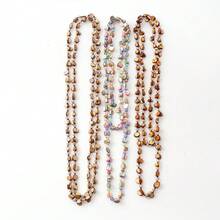 Bohemian Beach Style Necklace, Colorful Shell Beaded Long Necklace For Women - 150cm Color - View 2