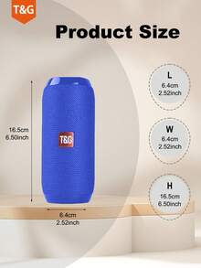 T&G Głośnik bezprzewodowy, przenośny głośnik bezprzewodowy do użytku zewnętrznego, kompatybilny z gniazdem USB – ciesz się czystym i mocnym dźwiękiem w dowolnym miejscu i czasie. Obsługuje kartę pamięci lub dysk USB, obsługuje tryb głośnomówiący/radio FM/odtwarzanie z USB, można podłączyć do telefonów/tabletów/telewizorów. Przenośny głośnik bezprzewodowy, elektronika użytkowa, prezent urodzinowy, model TG117, dostępne w wielu kolorach, bateria 1200 mAh.