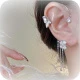 B:1pc Silver Right Butterfly Ear Cuff Earrings