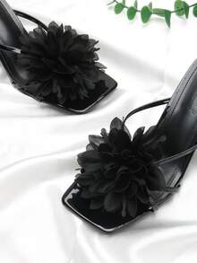 2 chiếc phụ kiện giày tự tháo rời, kẹp trang trí hình hoa hồng thời trang, thanh lịch, phù hợp với giày cao gót, dép xăng đan, giày dép, túi xách, phụ kiện quần áo cho tiệc tùng, hẹn hò, du lịch. - màu đen - Xem 3