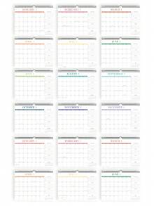 BUBU 18页2026-2027年大号桌面日历，A3尺寸（11英寸 x 15英寸），月度计划笔记本，家用挂历，个人计划和任务管理，家居装饰，学校/办公用品，完美礼物 - 活力彩 - 查看 7