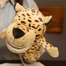 Marionetas de dedo de mano, juguete de peluche de dibujos animados, suministro para fiestas, juguete favorito de reunión - leopardo - Ver 26
