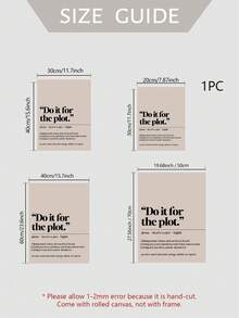 1pc Unframed Dictionary Definition Print | Digital Download | Minimalist Wall Art | "For The Plot" Themed Girl's Room Decor | Dorm Poster - Multicolor - View 7
