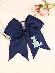 1 件纯色 26 字母蝴蝶结发带、休闲罗缎丝带蝴蝶结发带、返校发饰、学校运动发饰、女士时尚发饰、马尾辫夹、发圈、发胶、发带、发绳、发饰、头饰 - 彩色 - 查看 19