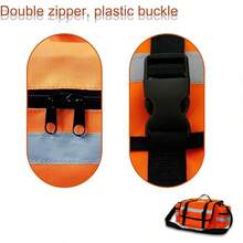 Bolsa de primeros auxilios vacía para traumatismos médicos de emergencia, organizador de bolsa de primeros auxilios EMS EMT, bolsa de hombro 17 x 11 x 7 pulgadas - Naranja - Ver 8