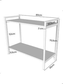 Inaugurates Furniture Sideboard Table Buffet Coffee Corner Living Room Kitchen Wine Cellar Rectangular Bar - Grey - View 5