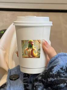 1 Stück Scroll Aufkleber Kollektion, süße Cartoon Kontoset dekorative Aufkleber, Siegelaufkleber, Handydekoration Aufkleber, Wasserglas Dekorationsaufkleber