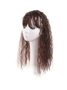Children's Headband Bangs Integrated Wig Hair Extensions Curly Hair Natural Invisible Bangs Wig - Multicolor - View 13