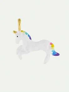 1PC Colorful DIY Fashionable Daily Animal Series Pendant Necklace, Vacuum Electroplated 18K Gold Color Preservation Women's Jewelry Pendant In The Furnace