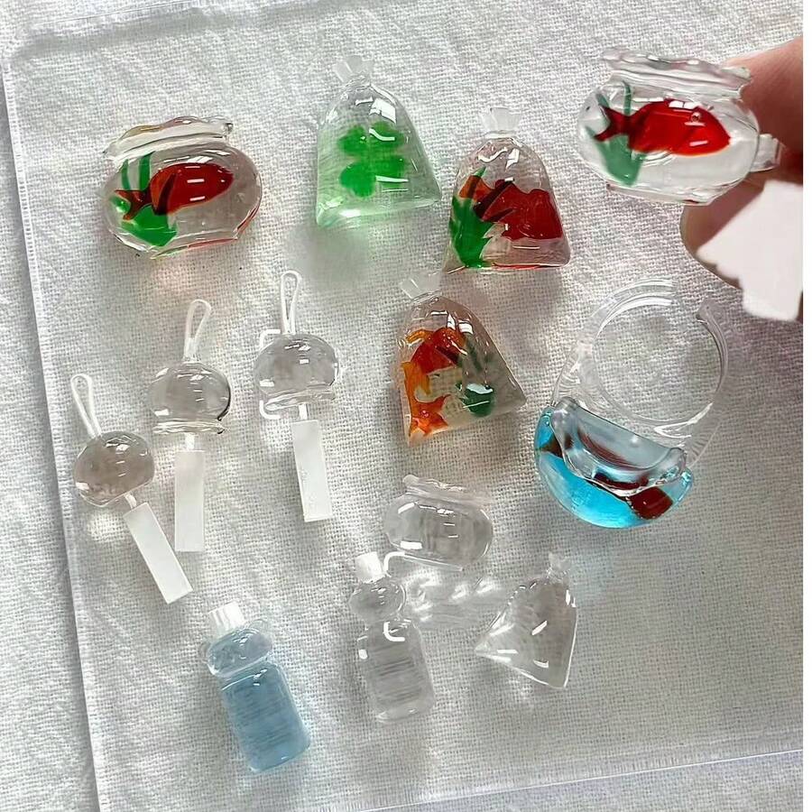 Goldfish Resin Casting Mold, Silicone Mold Accessories, Resin Liquid Mold, Resin Keychain Silicone Mold, Resin Mold